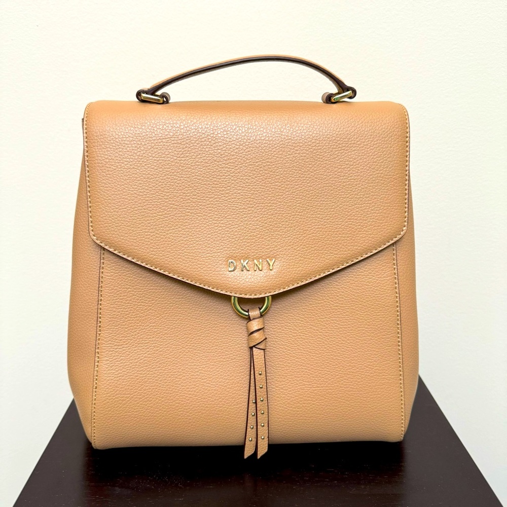 DKNY Backpack in Camel Leather
